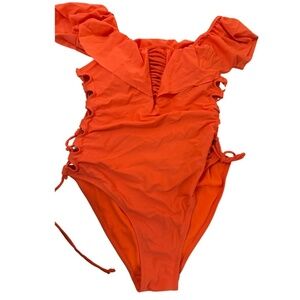 Orange Bandage Swimsuit Size L